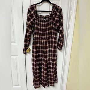 Plaid Smock Dress